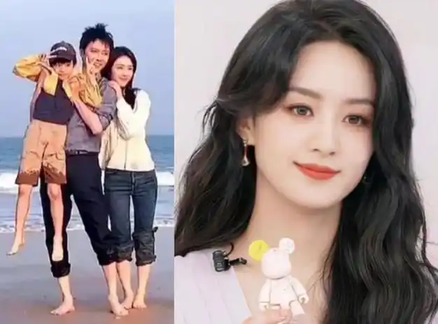 冯绍峰带娃与美女赤脚踩水主动贴肩像夫妻4岁儿子认可新女友