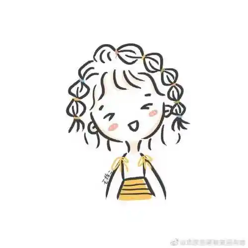 手绘漫画 | 简单可爱的人物头像#高三女生为全班手绘漫画形象#童鞋们