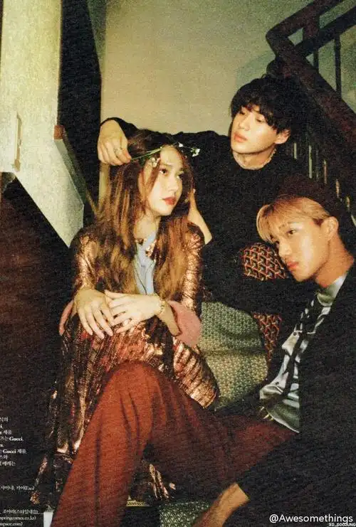 krystal郑秀晶,shinee泰民,kai共同登上《w korea》8月刊,演绎复古