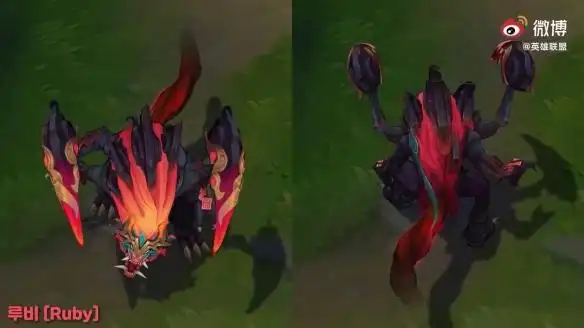 《lol》山海绘卷科加斯炫彩皮肤演示公布 色彩绚丽!