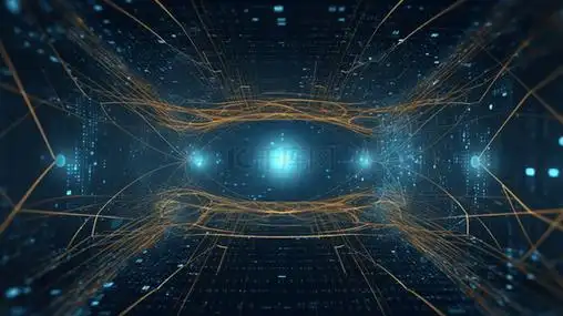 科技科幻线条展示页面背景