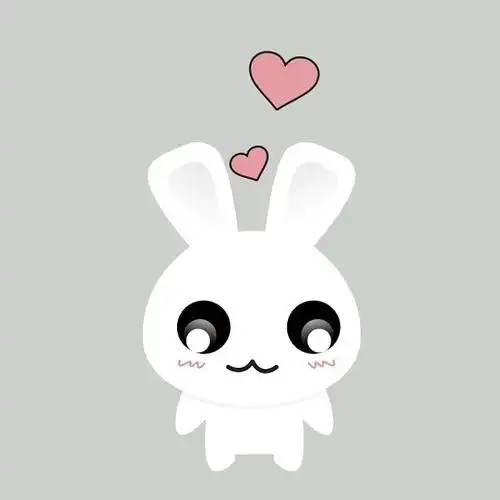 印花矢量图 可爱卡通 卡通动物 兔子 几.@suda