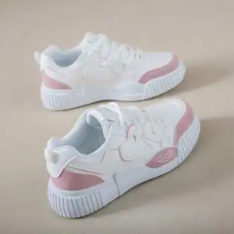 361女鞋小白鞋女新款春秋季休闲百搭学生冬季超火运动板鞋子女粉35