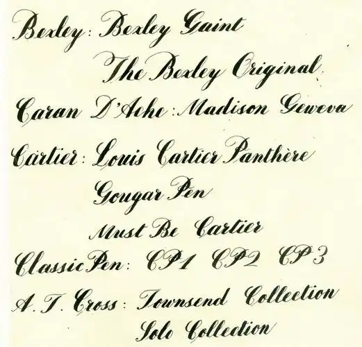 英文硬笔书法的用笔