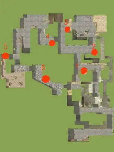 inferno地图的六个空中决胜点! - linleik - linleik的博客