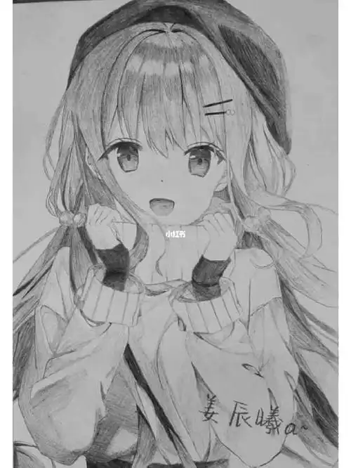 一起来画动漫美女叭