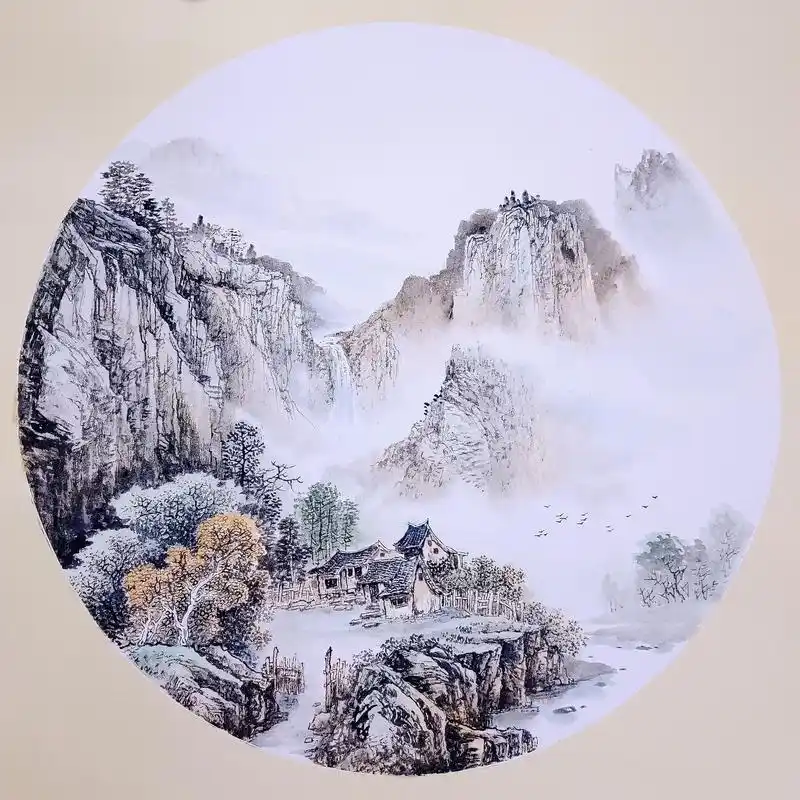 闲亭序#国画 #中国山水画 - 抖音