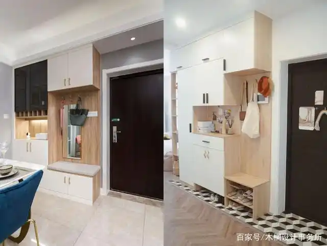 买的房子没有玄关,鞋柜该如何设计?五种方案给你作参考