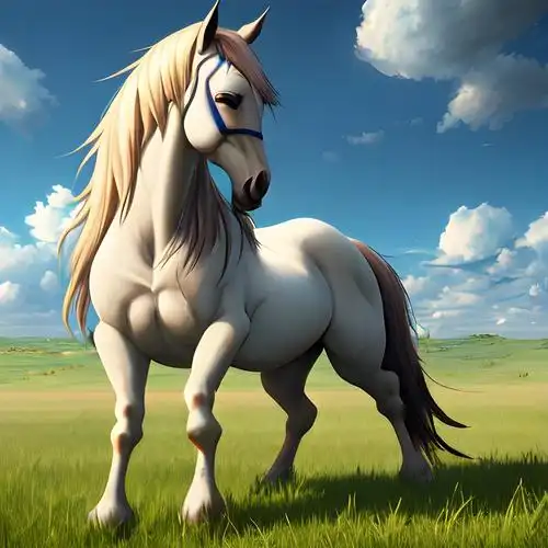 草原上的马图片 头像