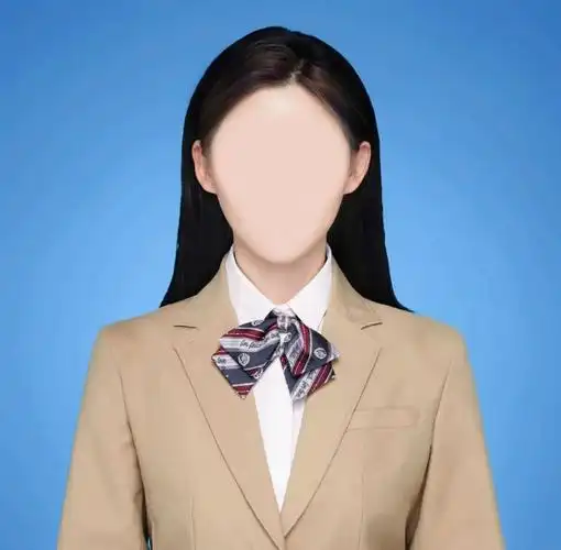 蓝底海马体证件照模板来啦