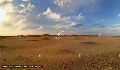 无人区戈壁巨幅风景