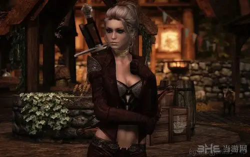 上古卷轴5女性mod图片再来袭 蕾丝面具的神秘之美