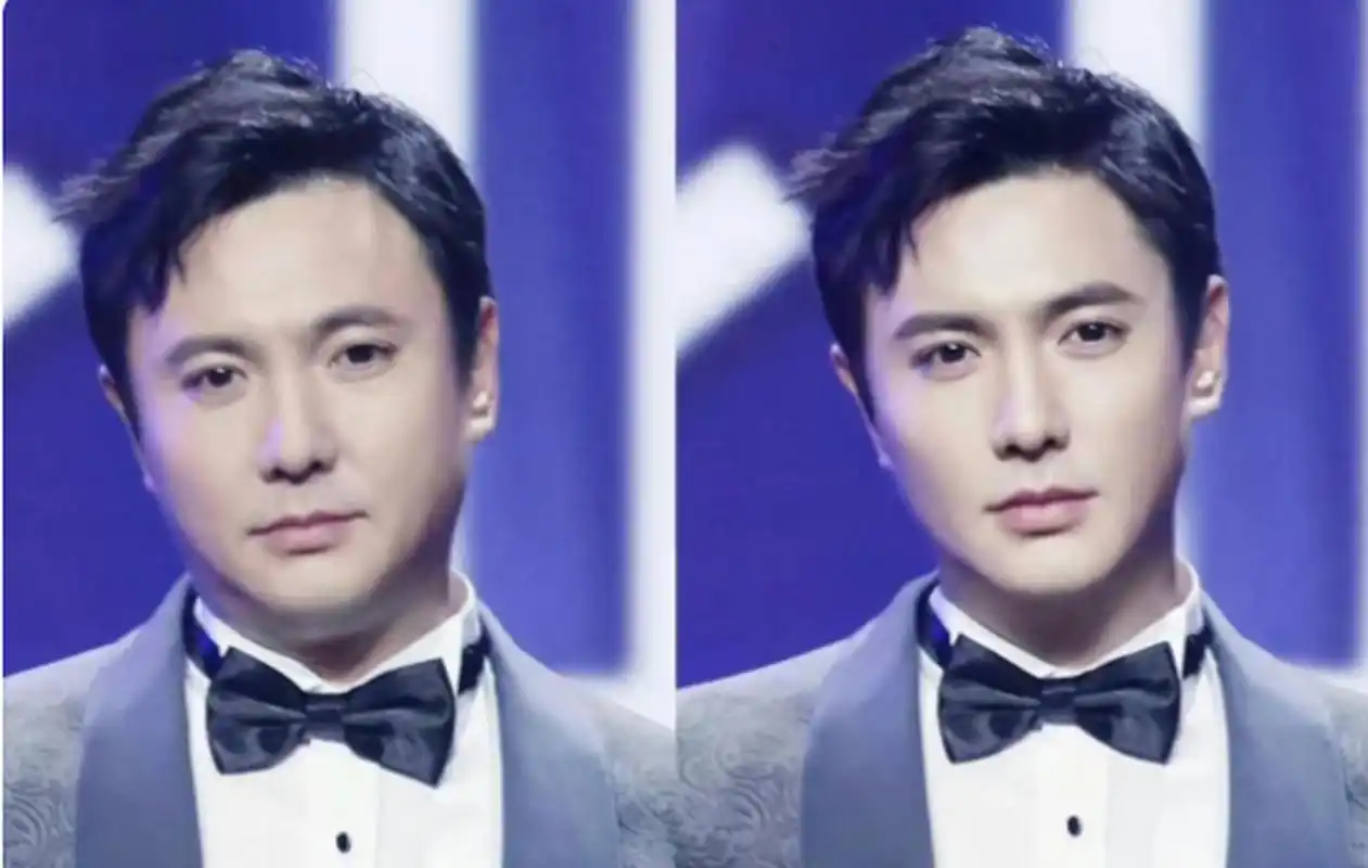 沈腾年轻的时候大概就是右边这样吧,属实是还原颜值了.#沈腾