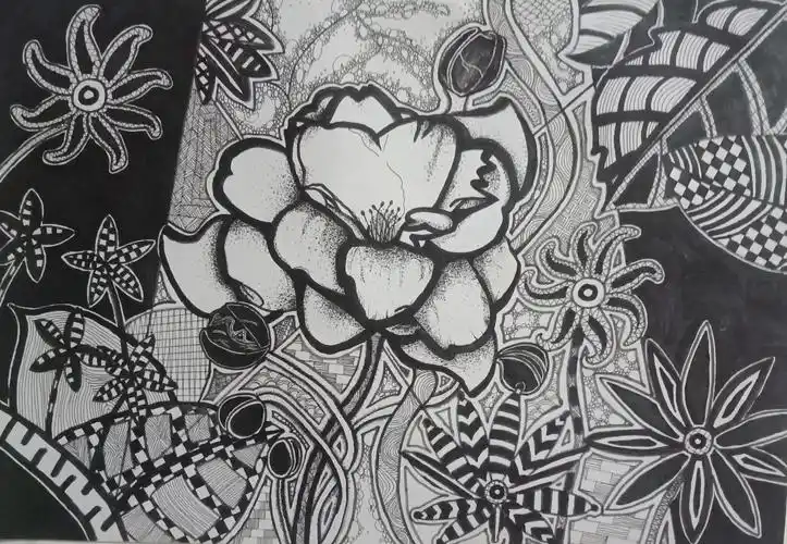 艺苑画室初中线上课程——黑白设计画