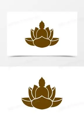 扁平矢量佛教图标素材