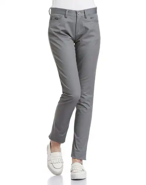 女款灰色时尚简约长裤
