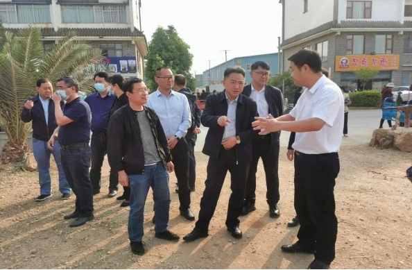 张洪坤,赵琦,何眉,龚文勇参加调研.