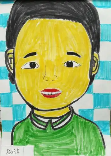 画人像——广州路小学五,四班优秀作业展