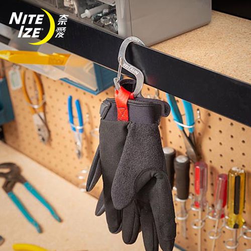 奈爱niteize s型挂扣8字扣多功能大号登山扣户外不锈钢挂钩八字扣