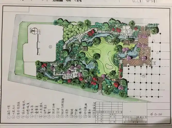 张华荣 园林平面图抄绘