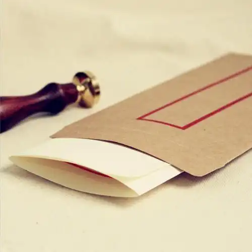 信封杂物传统竖格中国国风古典古风中式牛皮纸信封