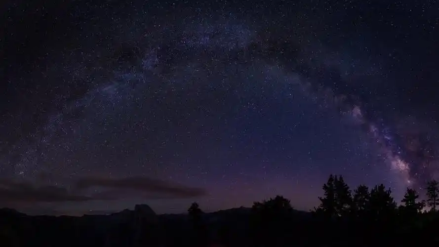 银河系 优胜美地 星空4k风景图片,4k高清风景图片,娟娟壁纸