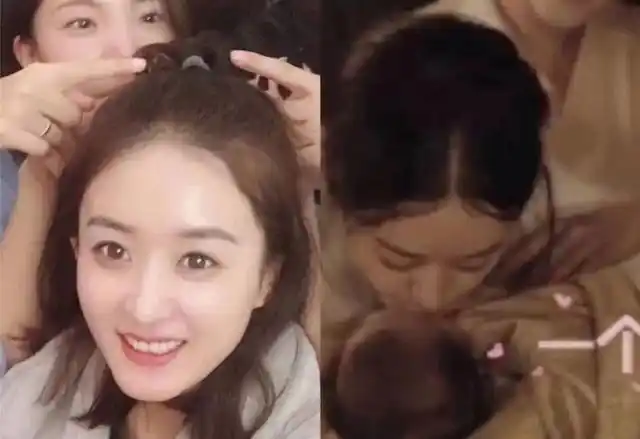 赵丽颖产后首上线玩手机被冯绍峰逮住网瘾少女只能去哄孩子