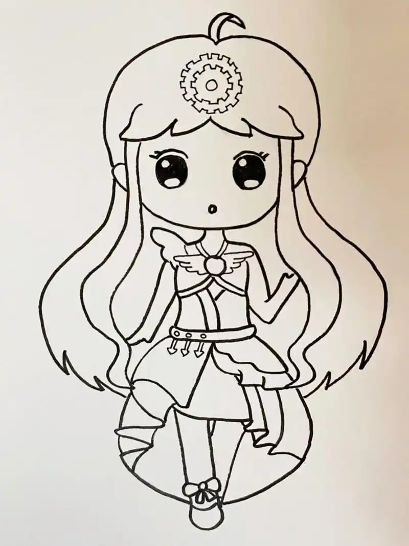 叶罗丽简笔画临摹合集(二) 喜欢的小可爱,翻看之前的笔记,有超详细