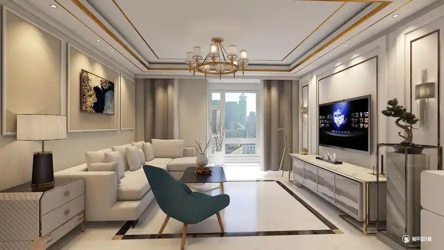 轻奢三居室婚房 - 其它风格两室两厅装修效果图 - 张永健设计效果图