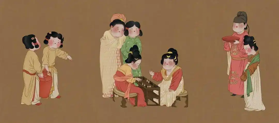 胖改唐代仕女—插画师焦响乐让"胖而美"占据你的心_飞天_人物_风格