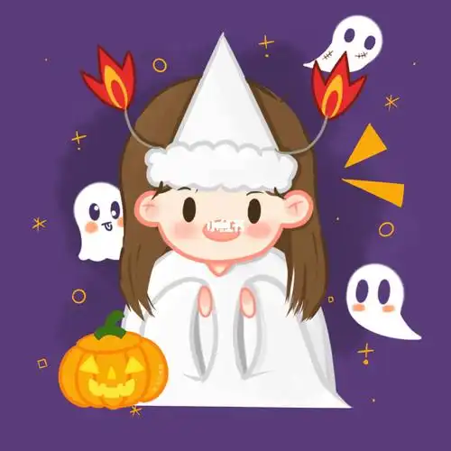 万圣节头像袁湘琴可爱鬼内附步骤图78