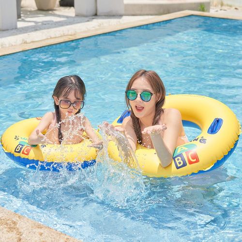 游泳圈儿童成人加厚浮圈网红充气腋下圈初学游泳装备海边救生泳圈