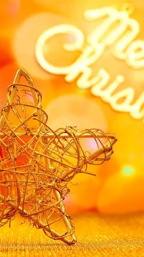 壁纸 圣诞装饰,五角星,金色风格 2560x1920 hd 高清壁纸, 图片, 照片