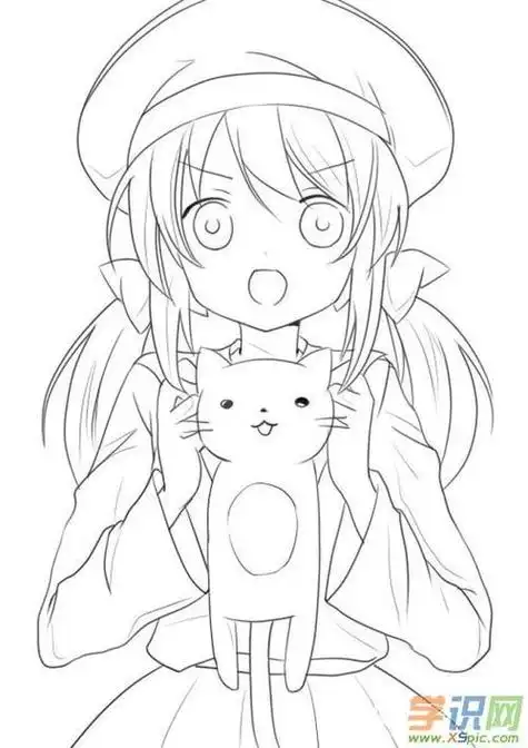 画漫画女生简笔画教程视频