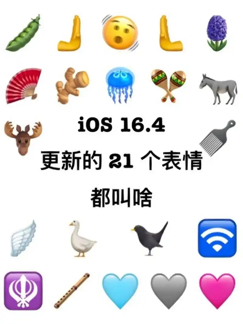 4新增21个表情都叫啥名71我整理好了 ios 16.