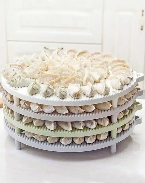 加厚可叠加白色多用饺子托盘