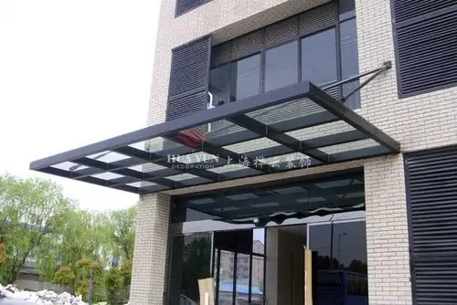 上海专业制作钢结构玻璃雨棚 创意雨棚新款雨棚