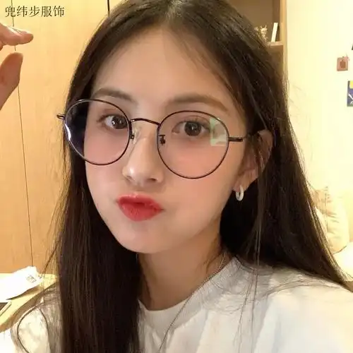 【银色】好看 加镜盒镜布 【】近视350度眼镜【好看】【图