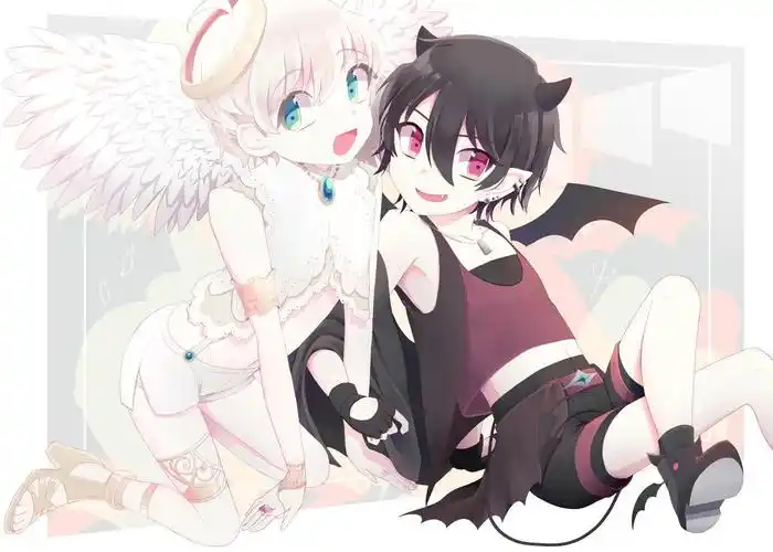 天使和恶魔-男孩子横图-触站