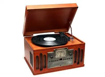 留声机负空间草图插图金留声机留声机轮廓轮廓旧的留声机和留声机唱片