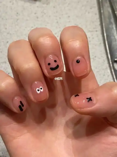 适合短甲的可爱美甲 太可爱了