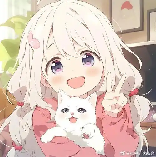 动漫可爱女生头像92"少女心如草木,向阳而生