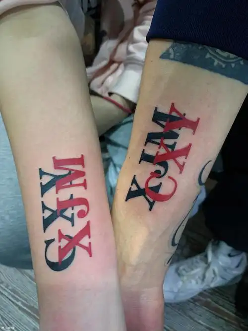 名字缩写_纹身图案手稿图片_伍振龙的纹身作品集