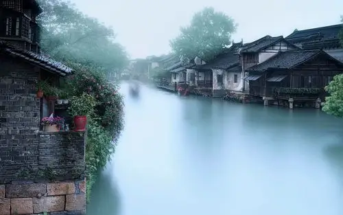朦胧江南水乡唯美高清桌面壁纸,风景壁纸,唯美,高清,摄影,自然风光