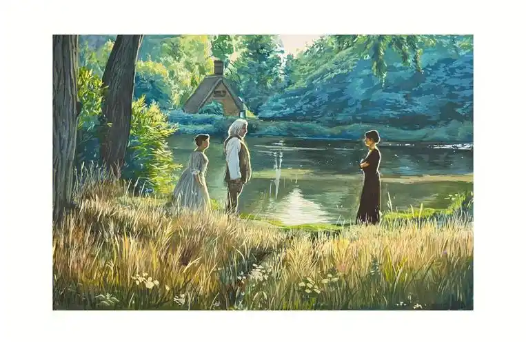 傲慢与偏见纸:宝虹16k水彩:歌文透明水彩  nicker不透明水彩#画画的