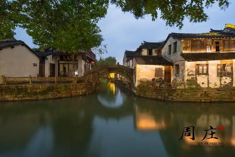 小桥流水_江苏省苏州市昆山市周庄古镇_蒲圣