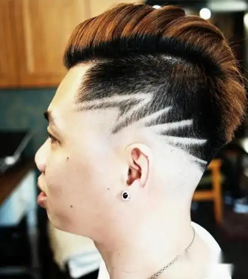 男士头发刻痕图案大全简单 绅士性格刻与众不同颠覆你想像 第10张