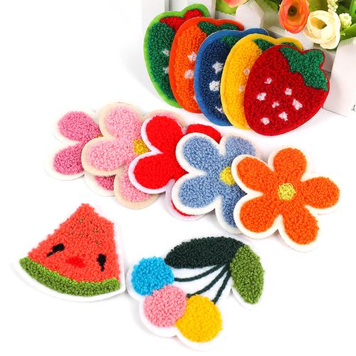 卡通衣服补丁贴毛线水果布贴画贴刺绣无痕贴补洞修补破洞刺绣衣贴