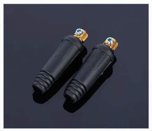 货源供应克雷盟欧式纯铜电焊机插头电缆快速连接器电焊机快速接头