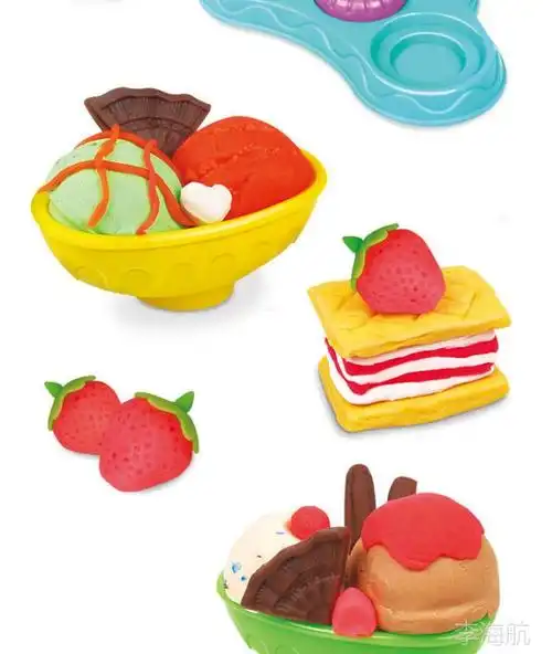 2441冰淇淋彩泥 3d彩泥橡皮泥冰激凌挤压机 配送模具工具套装